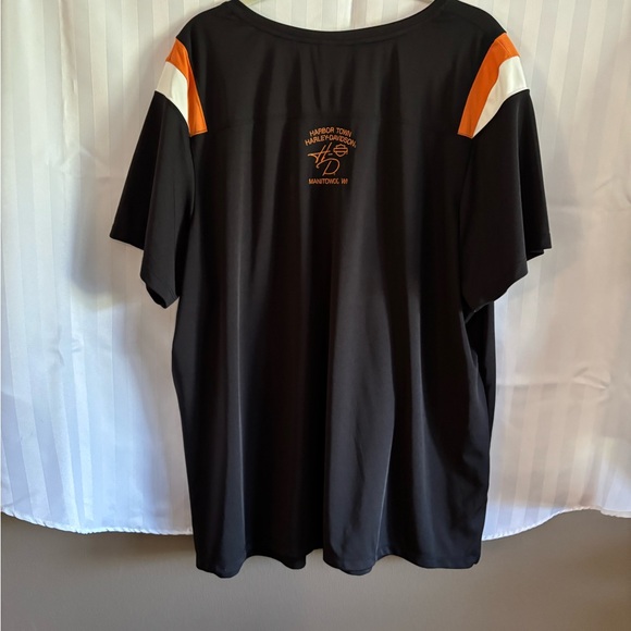 Harley-Davidson Black Tee with Orange Logo - Picture 2 of 6